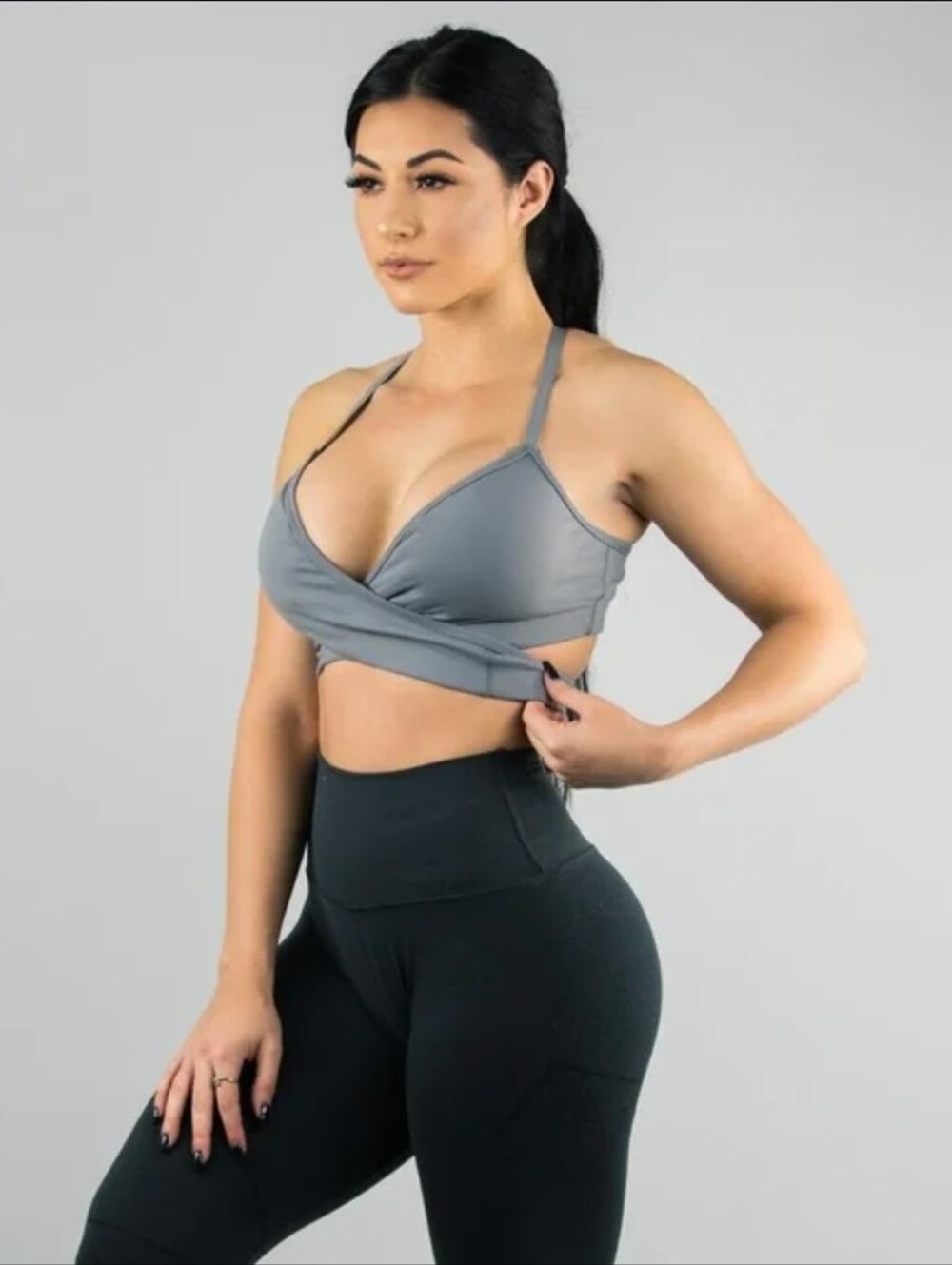 Alphalete Wrap Sports Bra Lot of 3 Strappy Back Medium Impact - Picture 2 of 11